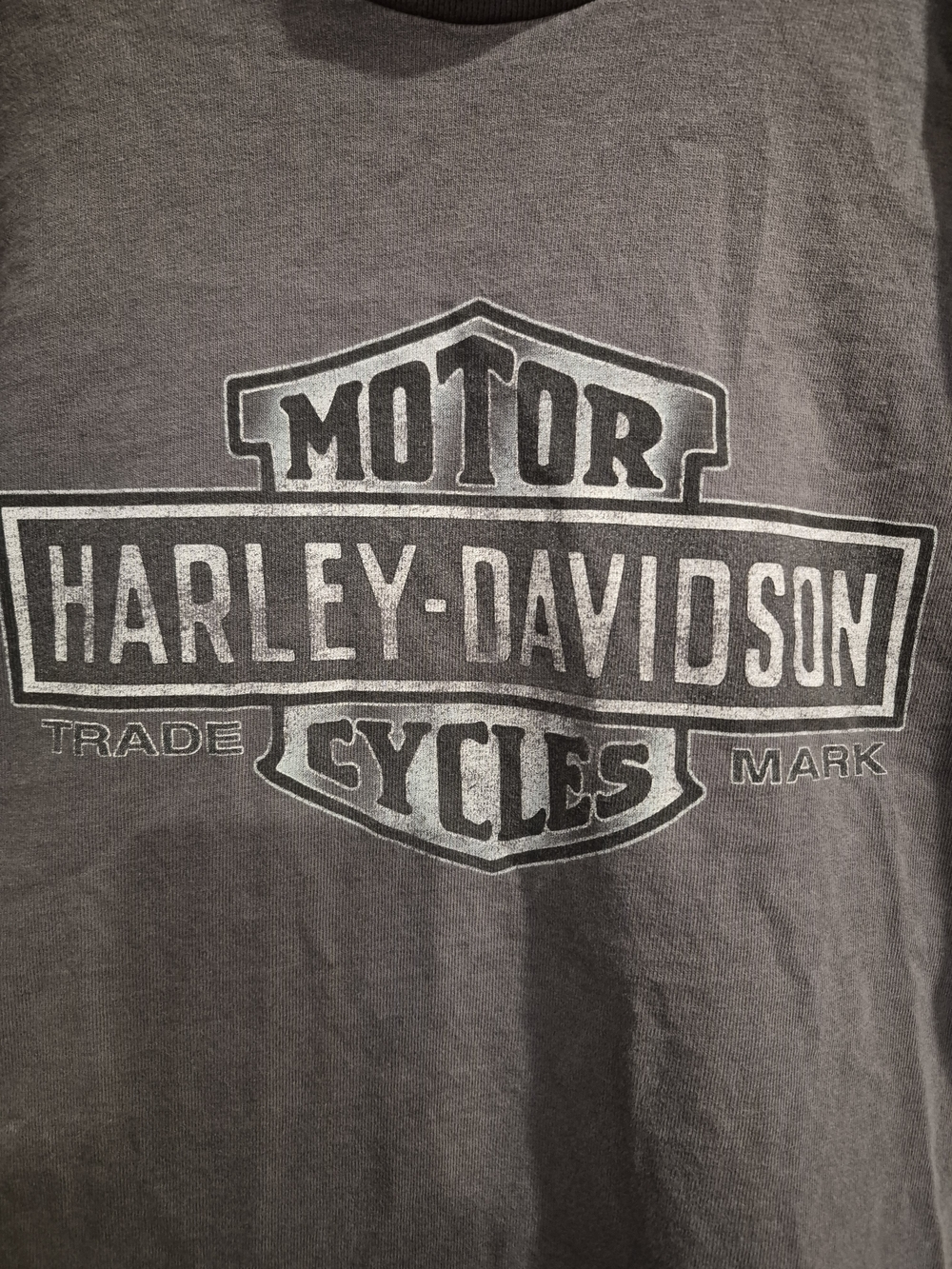 Vintage 90s Harley Davidson Faded Charcoal Grey Tee - Milwaukee WI (Made in USA)